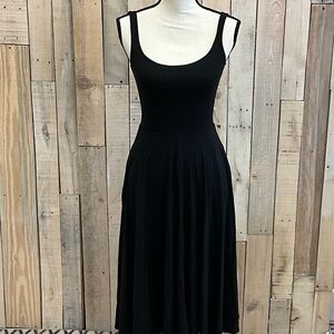 Reformation sleeveless black maxi dress